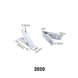 Voltaat 45° Angle Bracket Corner for 20 Series Aluminum Profile